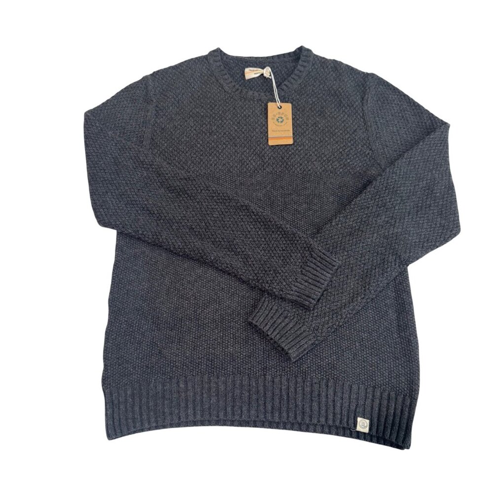 Re/Spun By Marine Layer Mens Crewneck Sweater Storm Grey Heather size Medium new